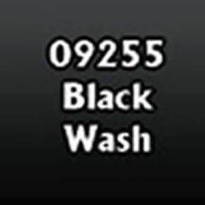 RPR09255 Black Wash Acrylic Reaper Master Series Hobby Paint .5oz (ONLINE ORDER ONLY)