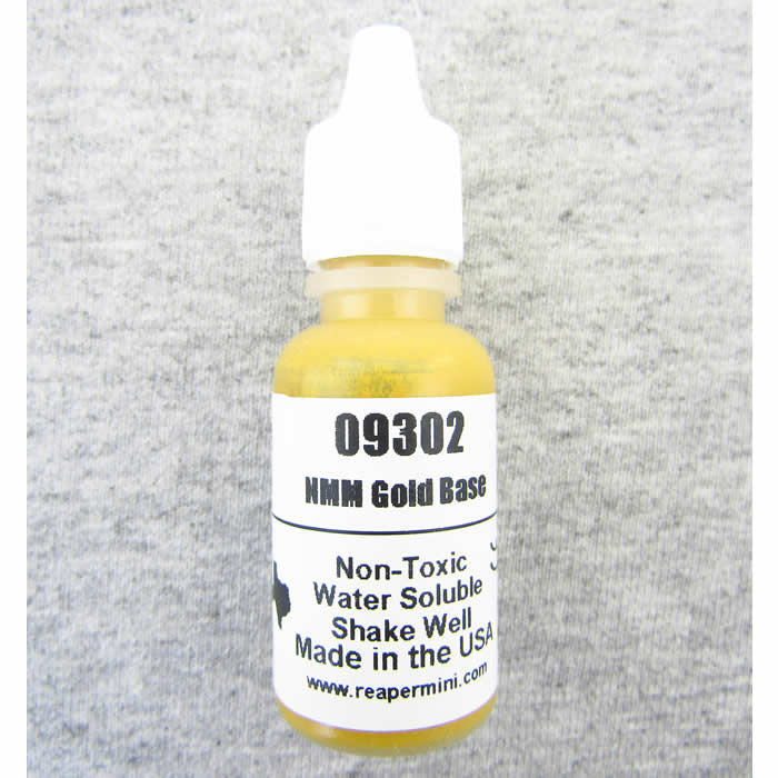 RPR09302 NMM Gold Base Acrylic Reaper Master Series Hobby Paint (ONLINE ORDER ONLY)