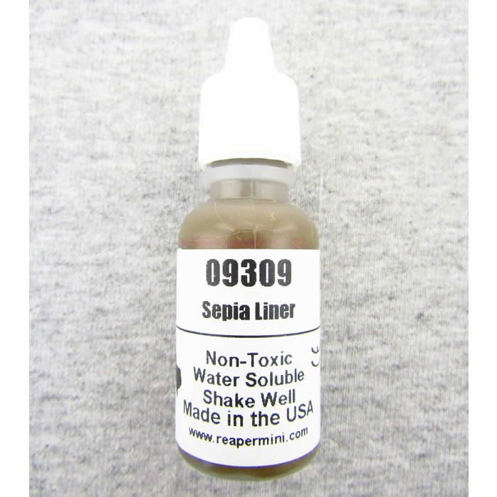 RPR09309 Sepia Liner Acrylic Reaper Master Series Hobby Paint (ONLINE ORDER ONLY)