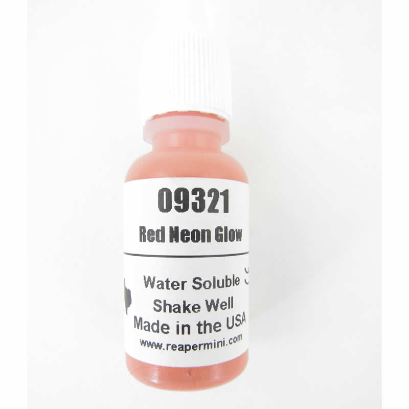 RPR09321 Red Neon Glow Acrylic Reaper Master Series Hobby Paint (ONLINE ORDER ONLY)