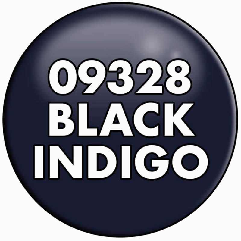 RPR09328 Black Indigo Acrylic Reaper Master Series Hobby Paint .5oz Dropper Bottle Reaper Miniatures (ONLINE ORDER ONLY)