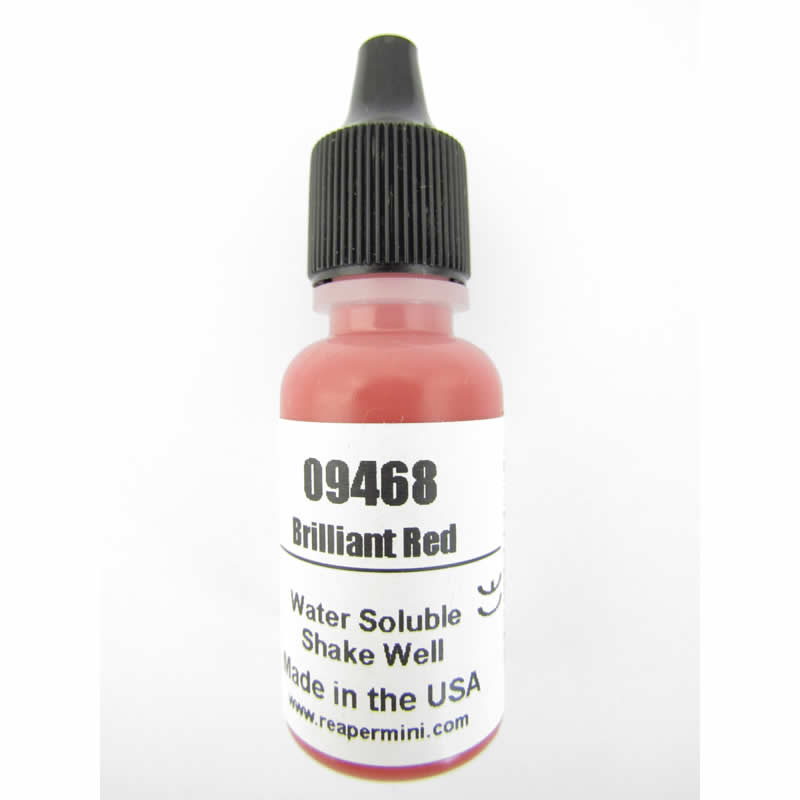 RPR09468 Brilliant Red Acrylic Reaper Master Series Hobby Paint .5oz (ONLINE ORDER ONLY)