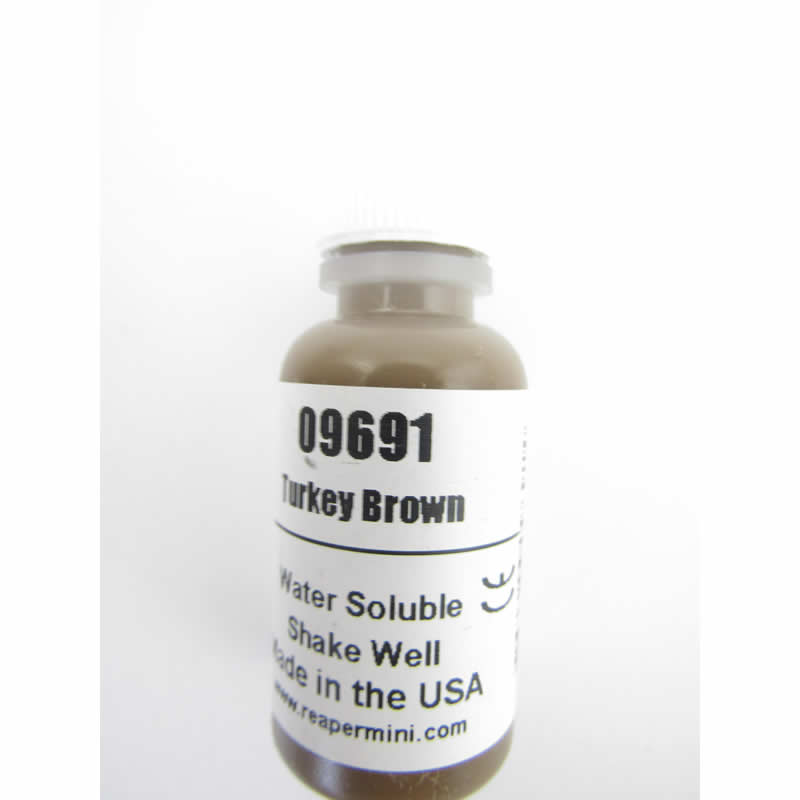 RPR09691 Turkey Brown Acrylic Reaper Master Series Hobby Paint .5oz Dropper Bottle (ONLINE ORDER ONLY)