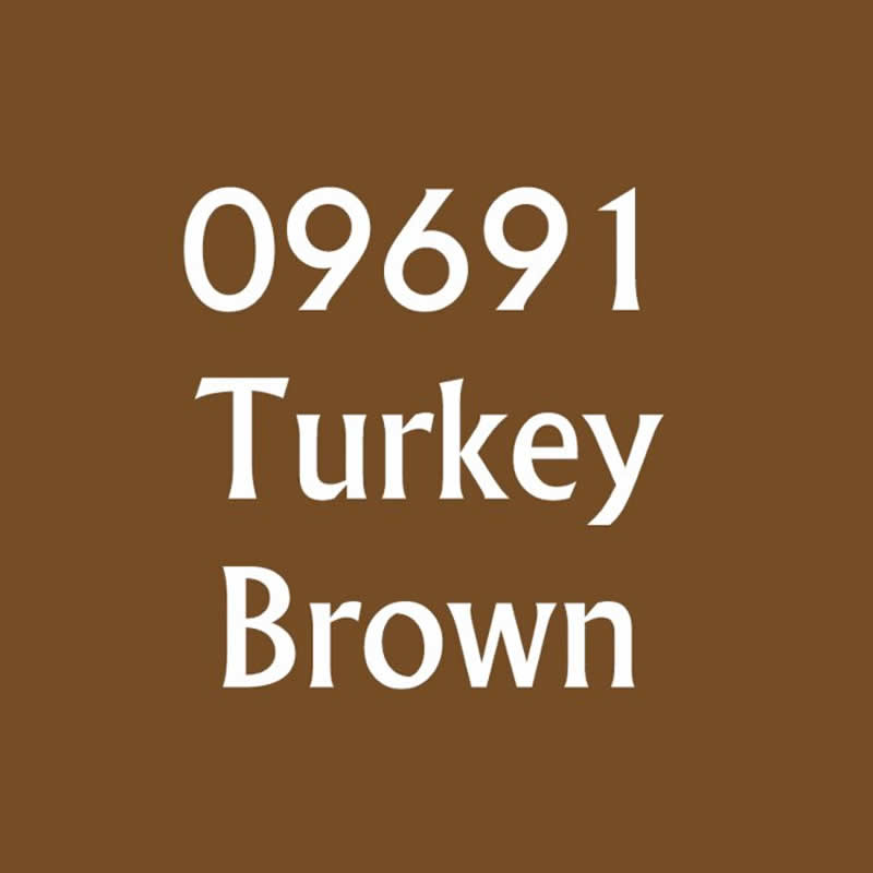 RPR09691 Turkey Brown Acrylic Reaper Master Series Hobby Paint .5oz Dropper Bottle (ONLINE ORDER ONLY)