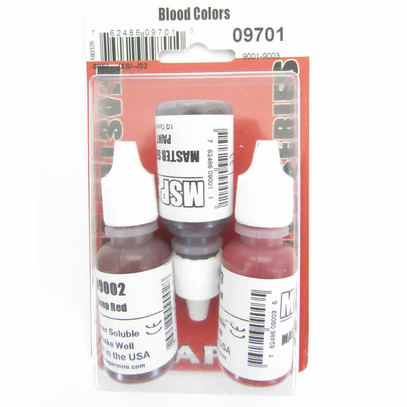 RPR09701 Blood Colors Triad (09001-09003) Acrylic Hobby Paint Reaper (ONLINE ORDER ONLY)