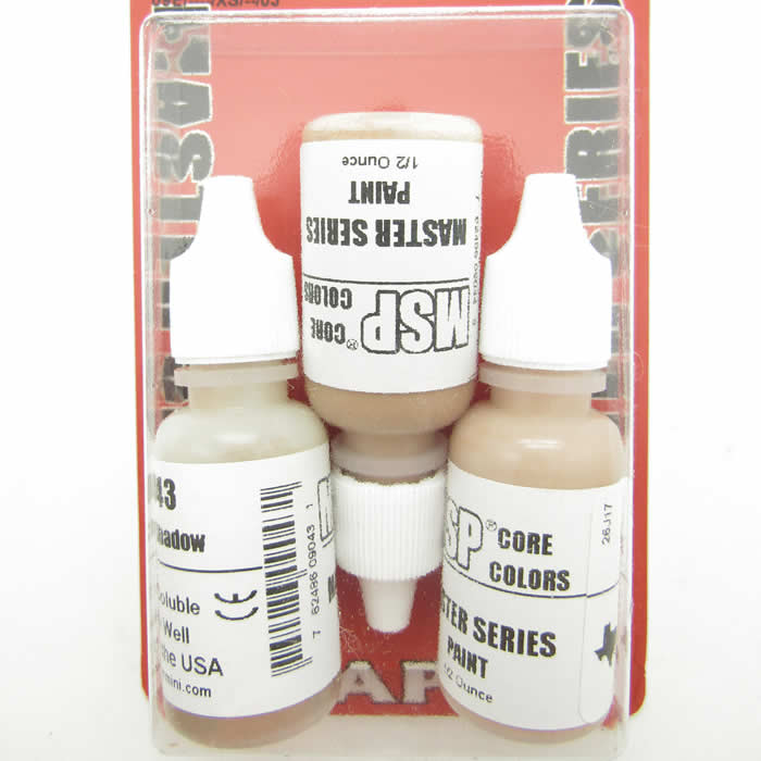 RPR09715 Medium Skin Tones Triad (09043-09045) Acrylic Hobby Paint (ONLINE ORDER ONLY)