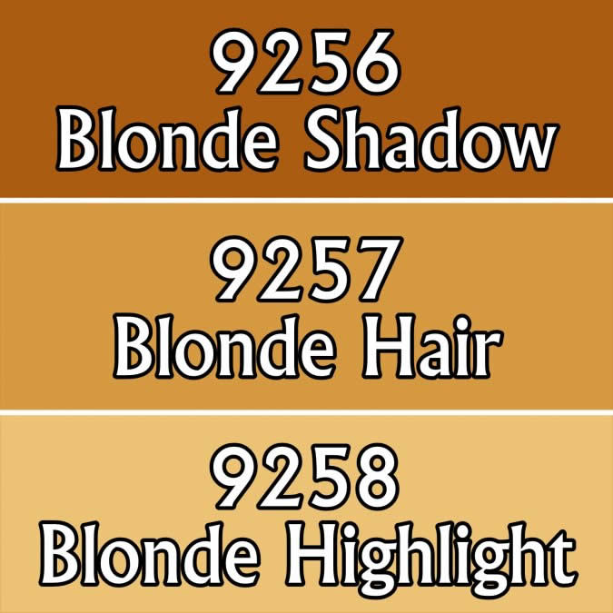 RPR09786 Blonde Hair Triad (09256-09258) Acrylic Hobby Paint Reaper Master Series Reaper Miniatures (ONLINE ORDER ONLY)