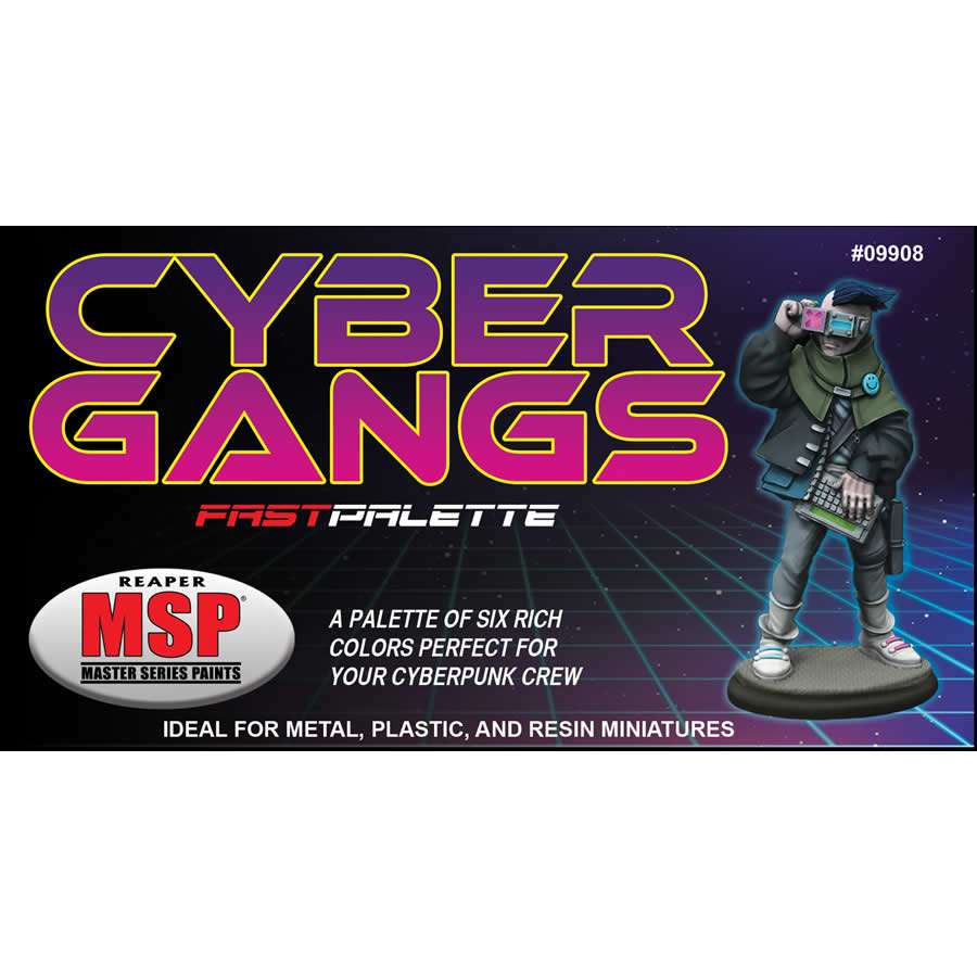 RPR09908 Cyber Gangs Set Fast Palette Acrylic Master Series Hobby Paint (ONLINE ORDER ONLY)