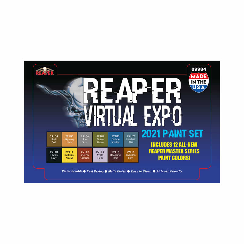 RPR09984 2021 Master Series Paint Set Acrylic Paint Set Reaper Miniatures (ONLINE ORDER ONLY)