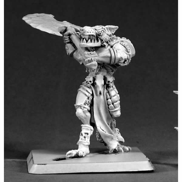 RPR14520 Kainus Lupine Captain Miniature 25mm Heroic Scale Warlord (ONLINE ORDER ONLY)