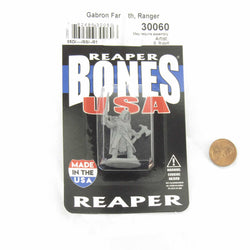RPR30060 Gabron Farpath Ranger Miniature Figure 25mm Heroic Scale Reaper Bones USA (ONLINE ORDER ONLY)