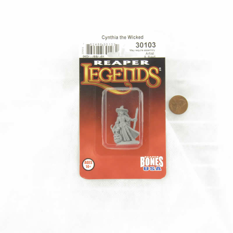 RPR30103 Cynthia The Wicked Miniature Figure 25mm Heroic Scale Reaper Bones USA (ONLINE ORDER ONLY)