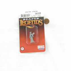 RPR30105 Jolie Adventuring Scribe Miniature Figure 25mm Heroic Scale Reaper Bones US (ONLINE ORDER ONLY)