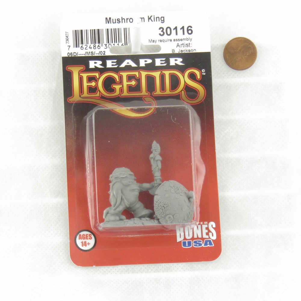RPR30116 Mushroom King Miniature Figure 25mm Heroic Scale Reaper Bones USA Reaper Miniatures (ONLINE ORDER ONLY)