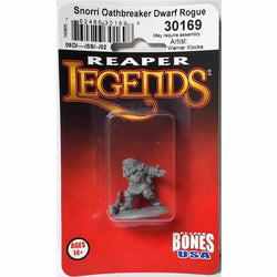 RPR30169 Snorri Oathbreaker Dwarf Rogue Miniature Figure 25mm Heroic Scale Reaper Bones USA (ONLINE ORDER ONLY)