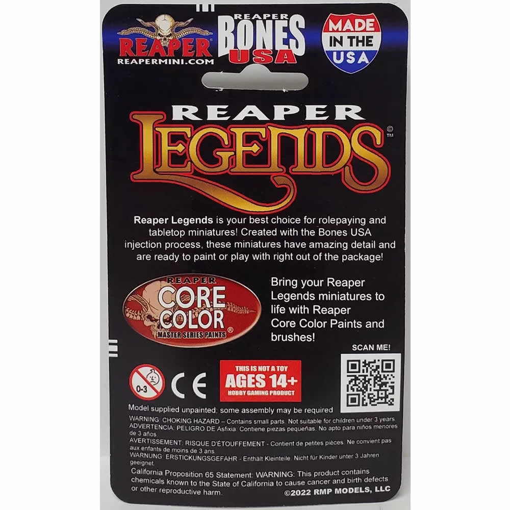 RPR30169 Snorri Oathbreaker Dwarf Rogue Miniature Figure 25mm Heroic Scale Reaper Bones USA (ONLINE ORDER ONLY)