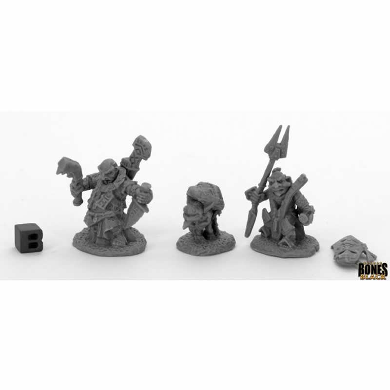 RPR44048 Bloodstone Gnome Heroes Miniature 25mm Heroic Scale Bones Black (ONLINE ORDER ONLY)