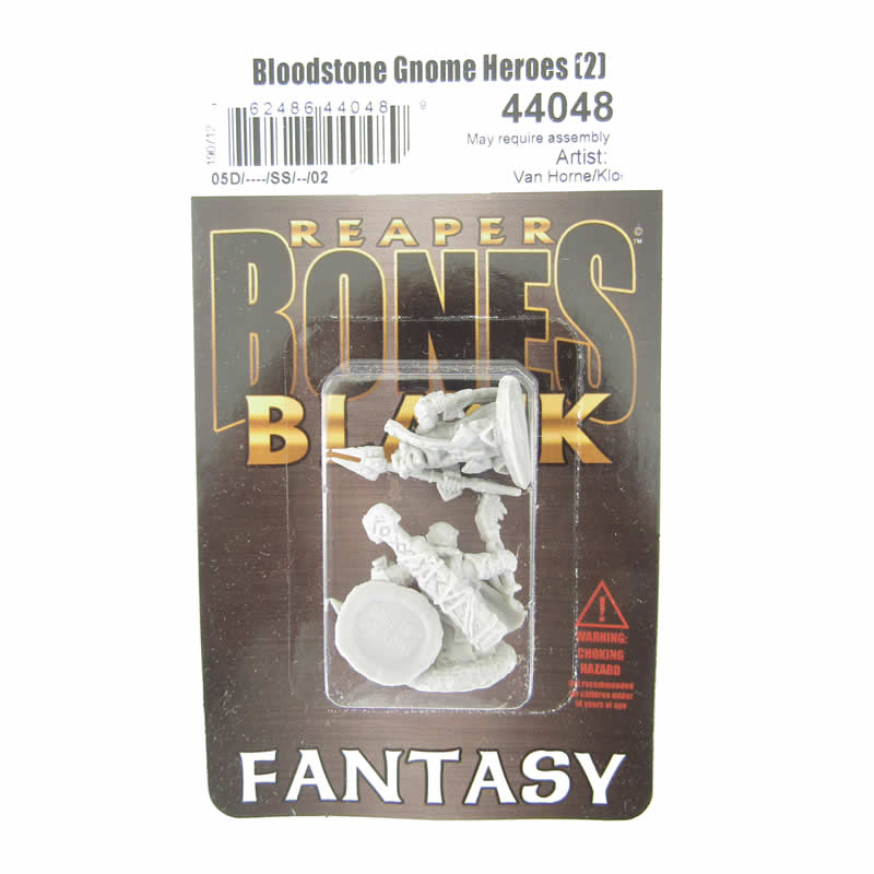 RPR44048 Bloodstone Gnome Heroes Miniature 25mm Heroic Scale Bones Black (ONLINE ORDER ONLY)