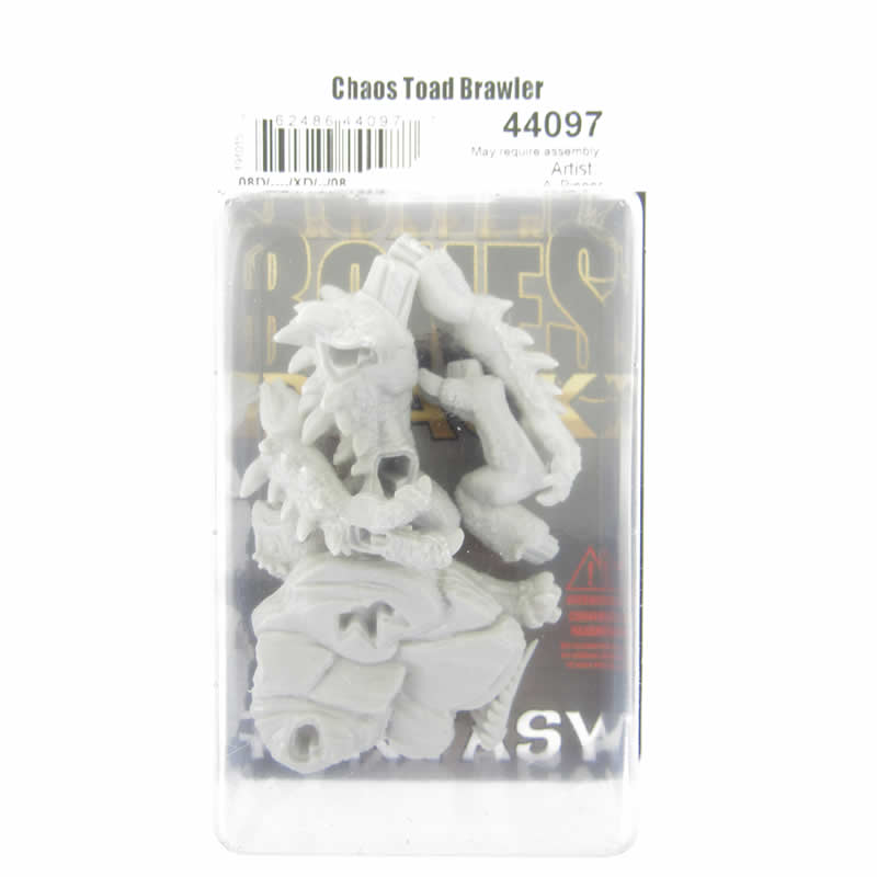 RPR44097 Chaos Toad Brawler Miniature 25mm Heroic Scale Bones Black (ONLINE ORDER ONLY)