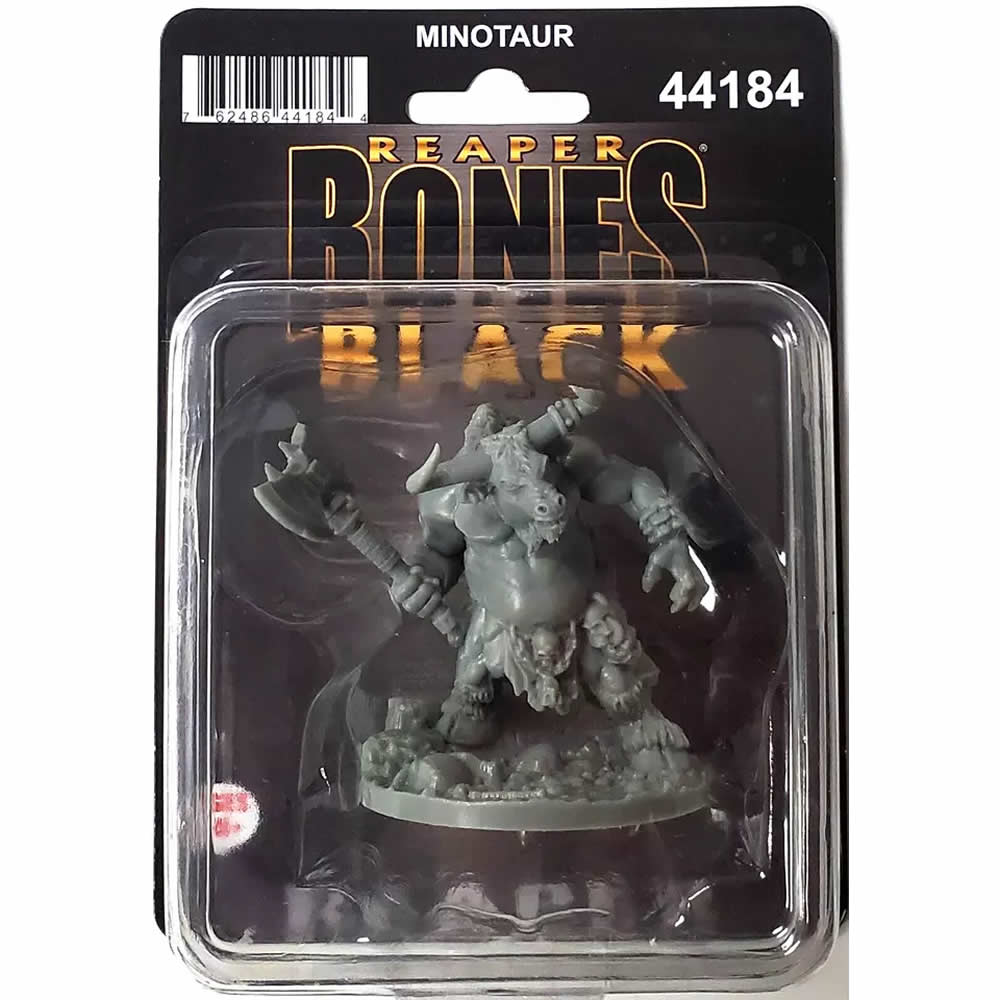 RPR44184 Minotaur Miniature 25mm Heroic Scale Figure Bones Black (ONLINE ORDER ONLY)