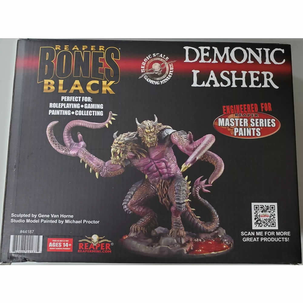 RPR44187 Demonic Lasher Miniature 25mm Heroic Scale Figure Bones Black (ONLINE ORDER ONLY)