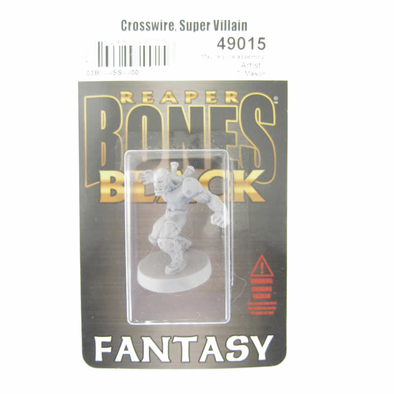 RPR49015 Crosswire Super Villain Miniature 25mm Heroic Scale Bones Black (ONLINE ORDER ONLY)