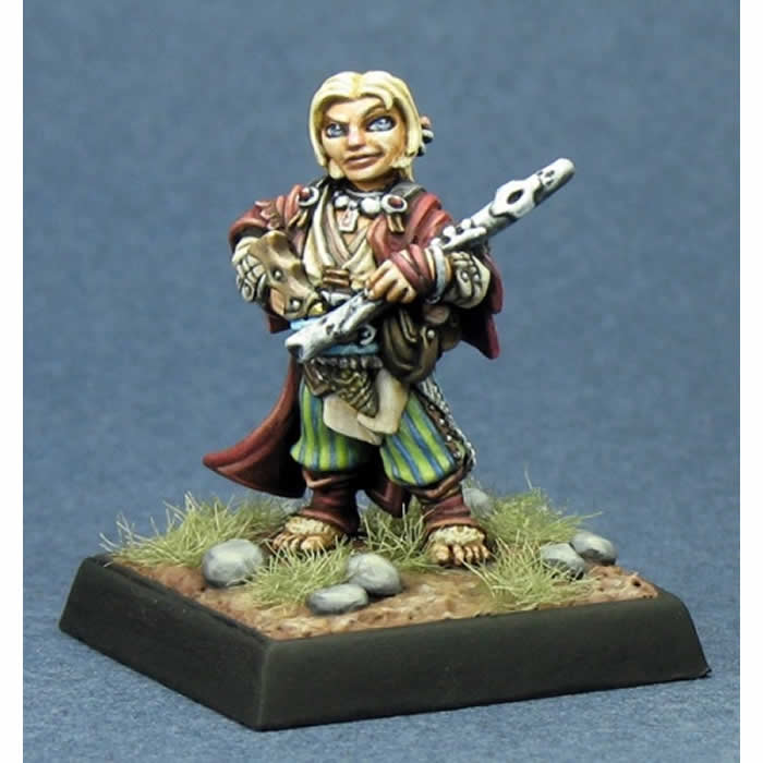 RPR60011 Lem Iconic Halfling Bard Miniature 25mm Heroic Scale (ONLINE ORDER ONLY)