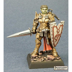 RPR60171 Irabeth Tirabade Half-Orc Warrior Miniature Figurine 25mm Heroic Scale