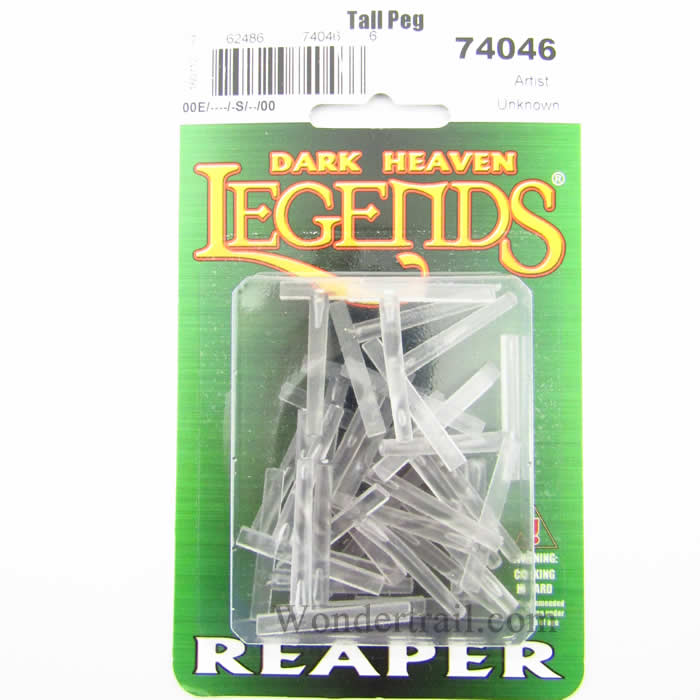 RPR74046 Transparent Tall Flight Pegs Pack of 25 Reaper Miniatures (ONLINE ORDER ONLY)