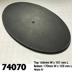 RPR74070 170mm X 105mm Oval Gaming Base Pack of 4 Reaper Miniatures (ONLINE ORDER ONLY)