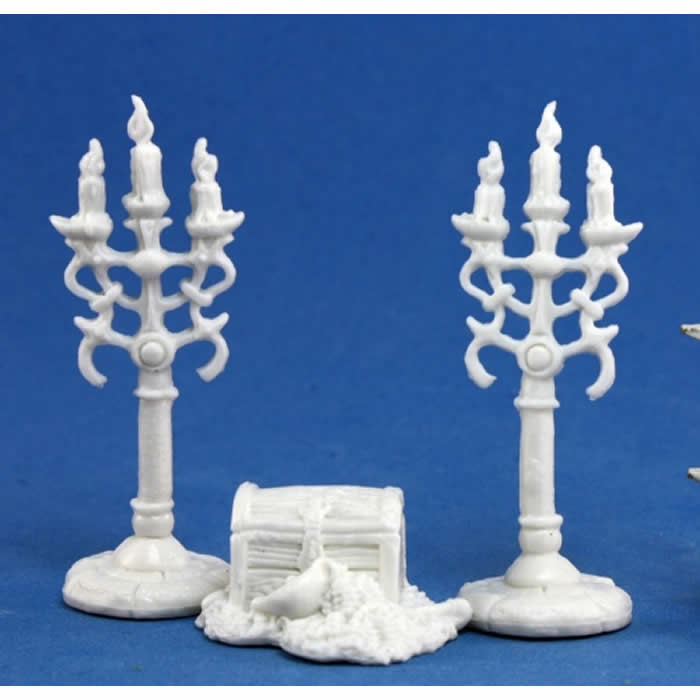 RPR77138 Treasure Pile and Candleabra Miniature 25mm Heroic Scale (ONLINE ORDER ONLY)