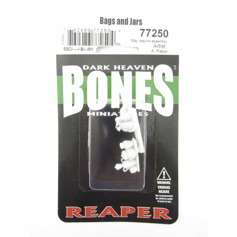 RPR77250 Bags and Jars Miniature 25mm Heroic Scale Dark Heaven Bones (ONLINE ORDER ONLY)