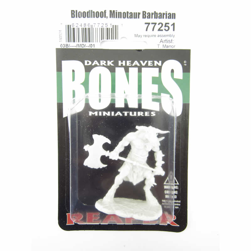 RPR77251 Bloodhoof Minotaur Barbarian Miniature 25mm Heroic Scale (ONLINE ORDER ONLY)