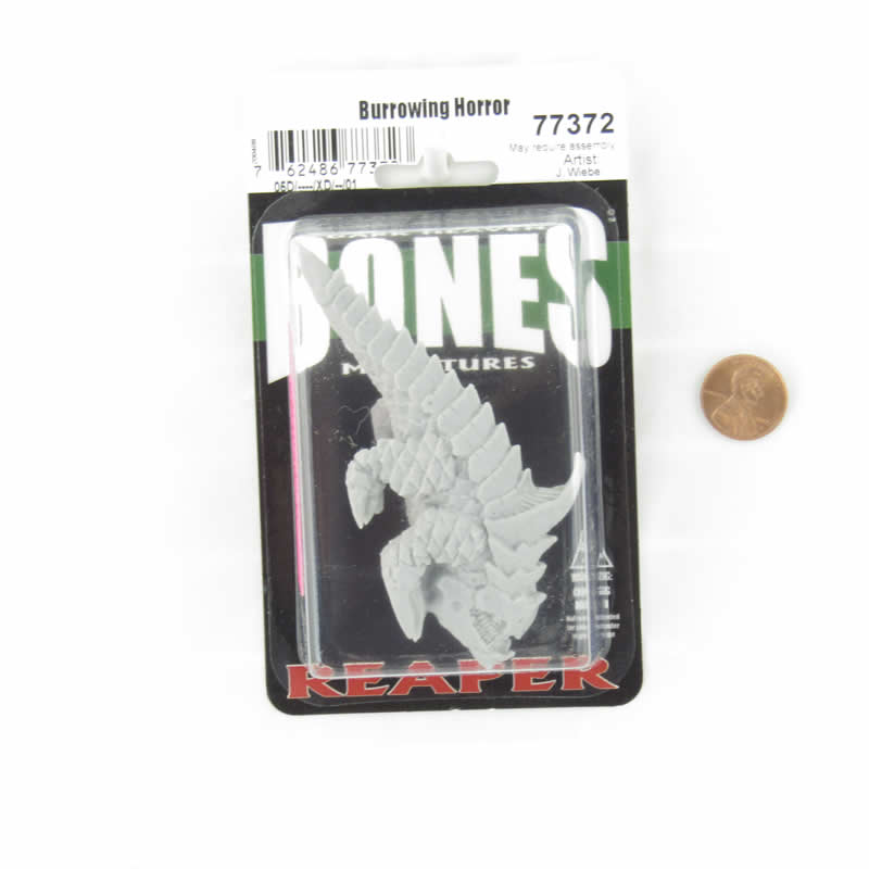 RPR77372 Burrowing Horror Miniature 25mm Heroic Scale Figure Dark Heaven Bones (ONLINE ORDER ONLY)