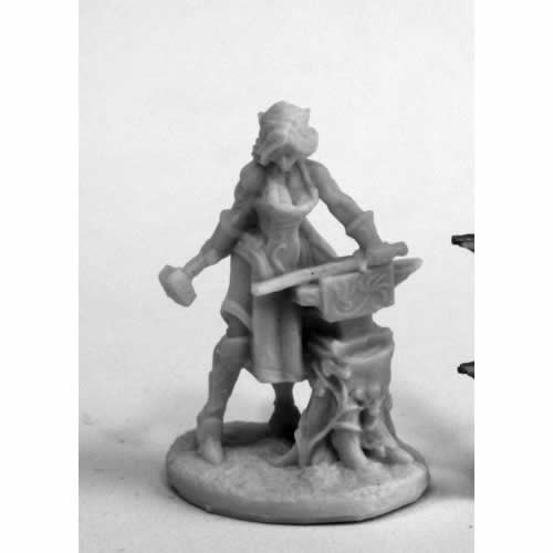 RPR77459 Laril Silverhand Elven Blacksmith Miniature 25mm Heroic Scale (ONLINE ORDER ONLY)