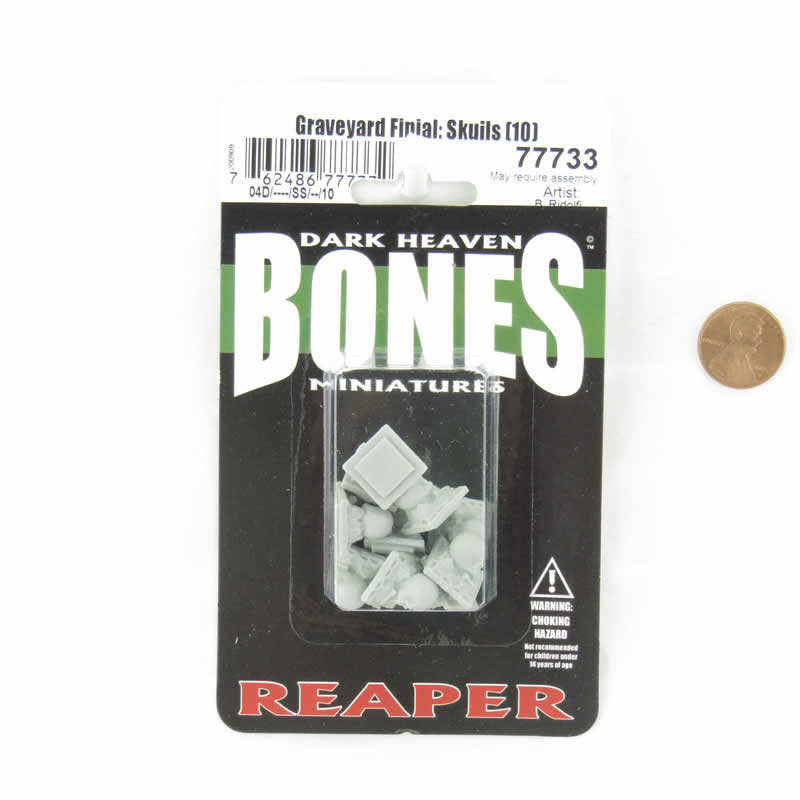 RPR77733 Graveyard Finial Skulls Miniature 25mm Heroic Scale Figure Dark Heaven Bones (ONLINE ORDER ONLY)