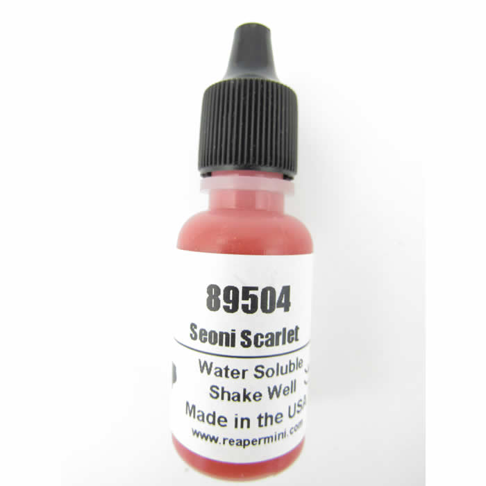 RPR89504 Seoni Scarlet Master Series Hobby Paint .5oz Dropper Bottle (ONLINE ORDER ONLY)