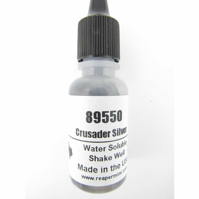 RPR89550 Crusader Silver Master Series Hobby Paint .5oz Dropper Bottle (ONLINE ORDER ONLY)