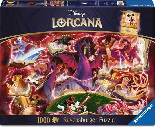 Ravensburger: Puzzle - Disney Lorcana TCG - Glimmers of the Realm - Ruby