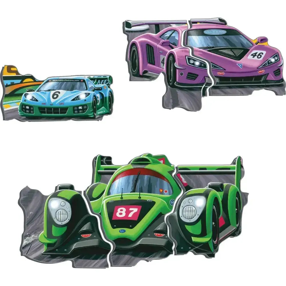 Racing Cars 38 Piece Tray Jigsaw Puzzle Larsen (ONLINE ORDER ONLY)