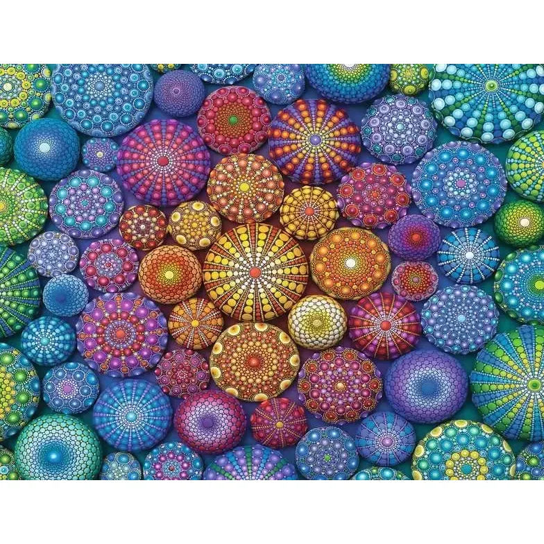 Radiating Rainbow Mandalas 2000 Piece Jigsaw Puzzle Ravensburger (ONLINE ORDER ONLY)