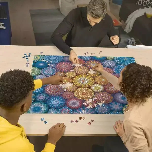 Radiating Rainbow Mandalas 2000 Piece Jigsaw Puzzle Ravensburger (ONLINE ORDER ONLY)