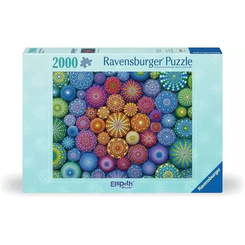 Radiating Rainbow Mandalas 2000 Piece Jigsaw Puzzle Ravensburger (ONLINE ORDER ONLY)