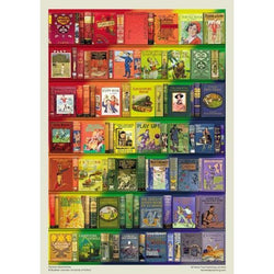 Rainbow Bookshelves 1000 Piece Jigsaw Puzzle Flame Tree (ONLINE ORDER ONLY)