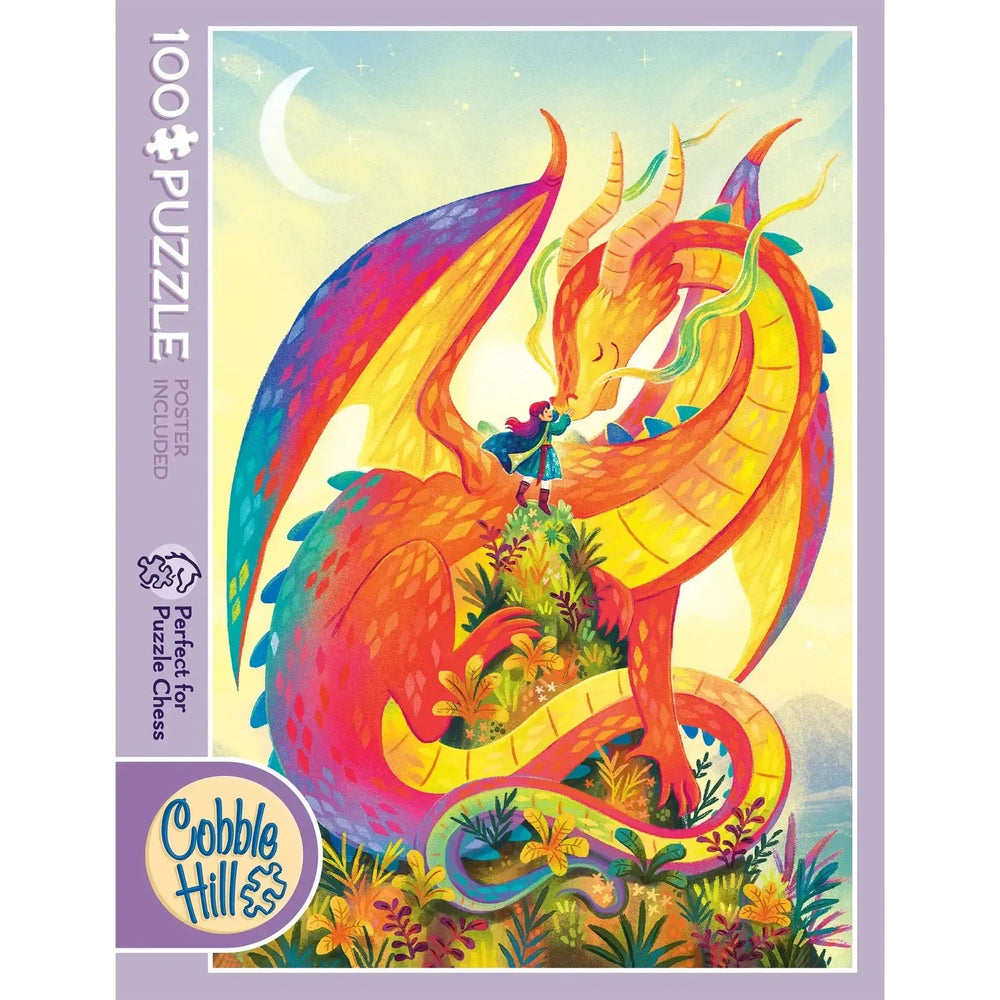 Rainbow Dragon 100 Large Piece Jigsaw Puzzle Cobble Hill (ONLINE ORDER ONLY)
