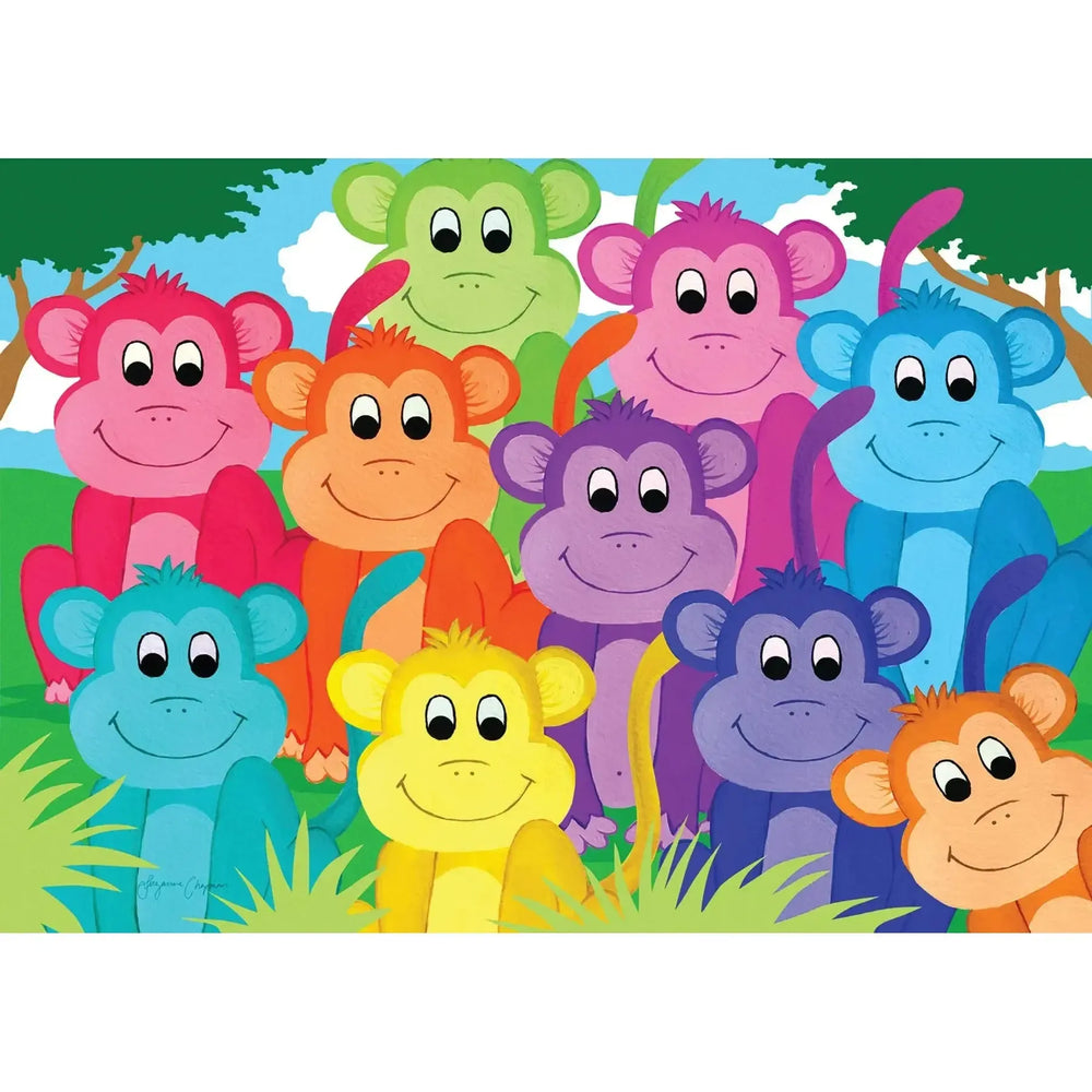 Rainbow Monkeys 1000 Piece Jigsaw Puzzle Enjoy (ONLINE ORDER ONLY)