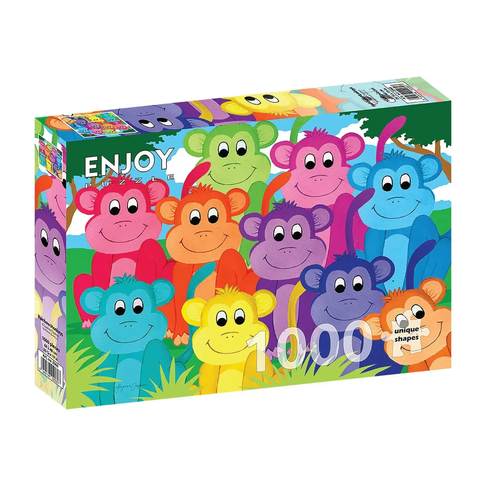 Rainbow Monkeys 1000 Piece Jigsaw Puzzle Enjoy (ONLINE ORDER ONLY)