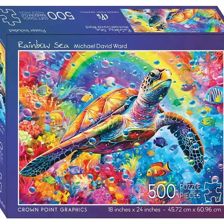 Rainbow Sea 500 Piece Soft Touch Jigsaw Puzzle Crown Point (ONLINE ORDER ONLY)