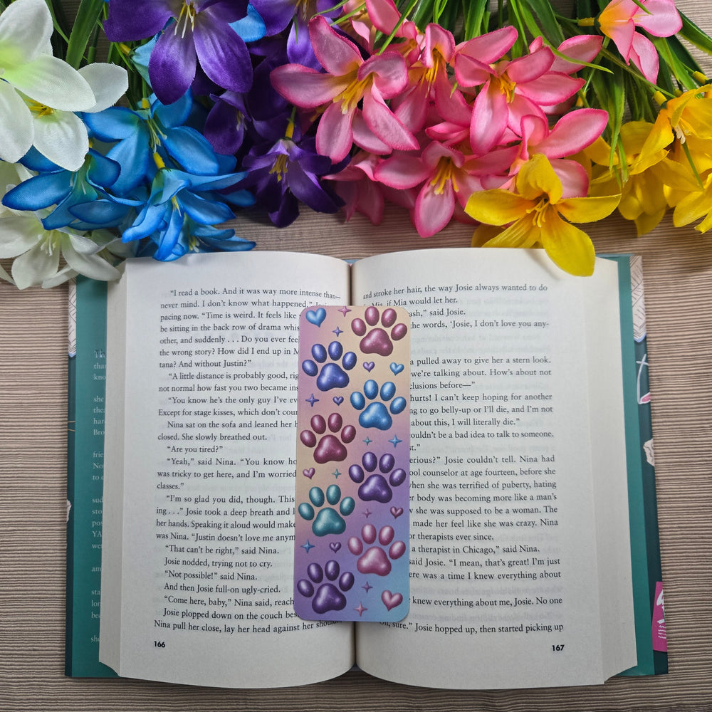 Colorful Paw Prints Bookmark (ONLINE ORDER ONLY)