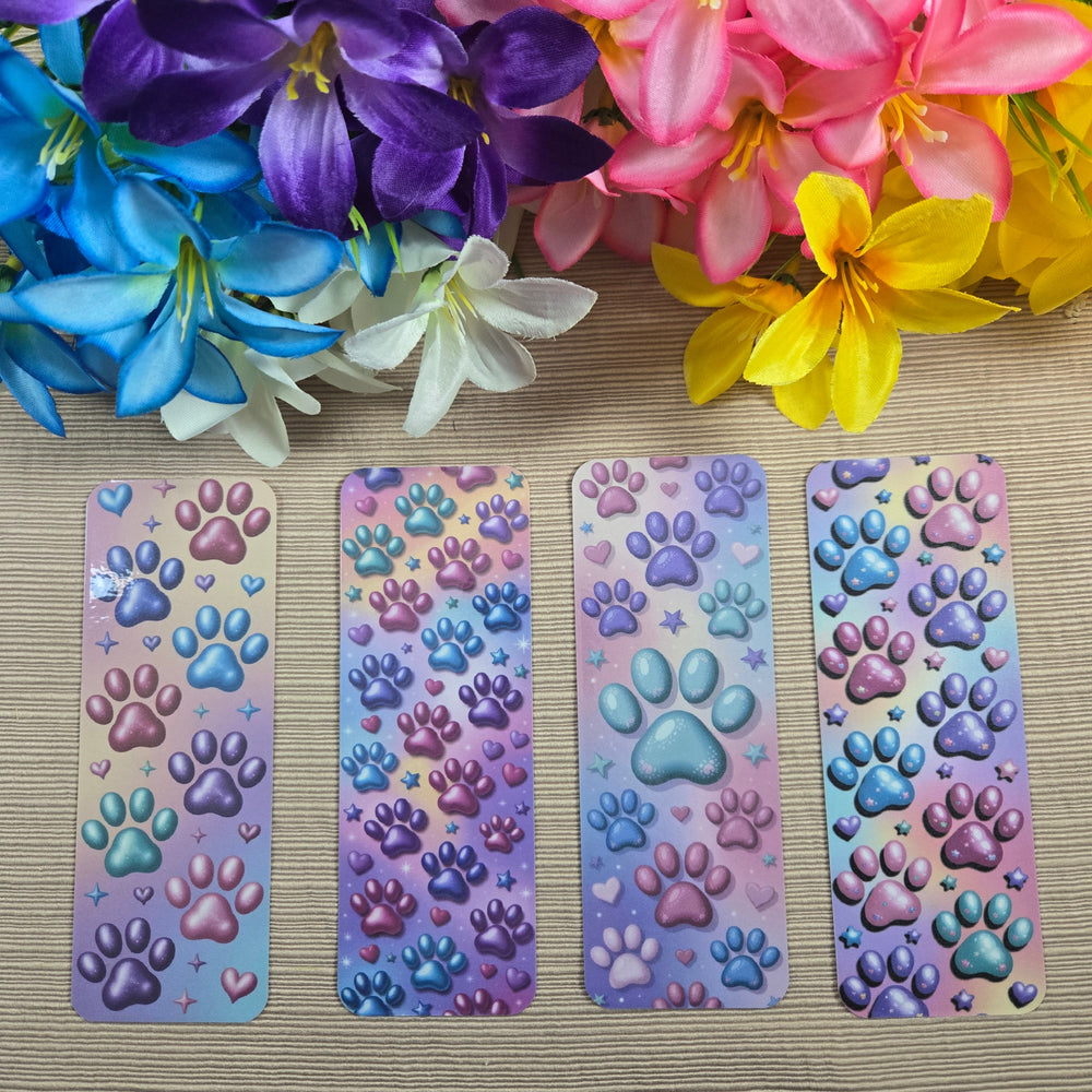 Colorful Paw Prints Bookmark (ONLINE ORDER ONLY)
